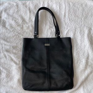 Cole Haan Black Pebbled Tote